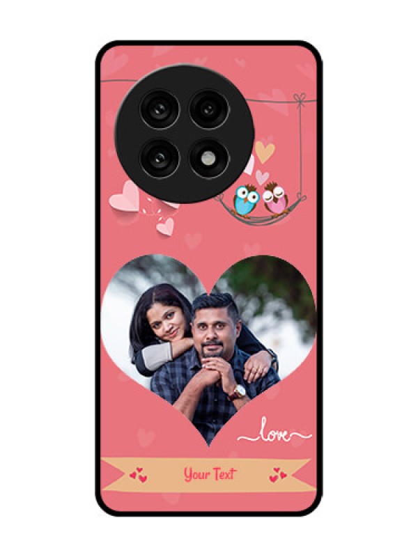 Custom OnePlus 13R 5G Custom Metal Phone Case - Peach Color Love Design