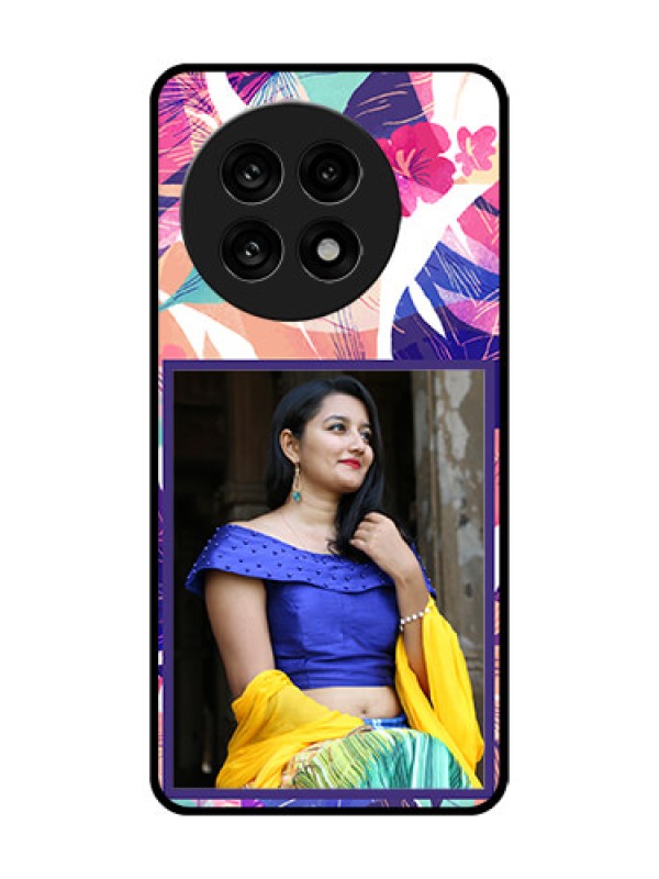 Custom OnePlus 13R 5G Custom Metal Phone Case - Abstract Floral Design