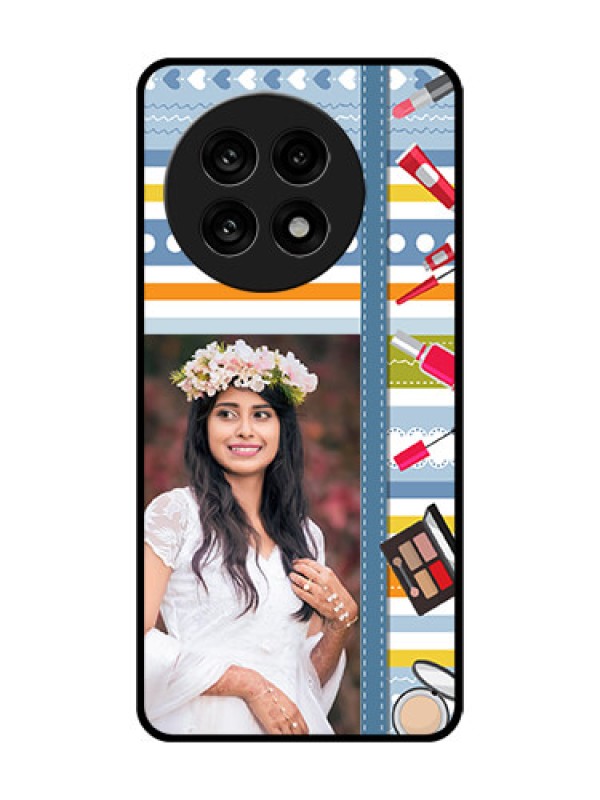 Custom OnePlus 13R 5G Custom Metal Phone Case - Makeup Icons Design