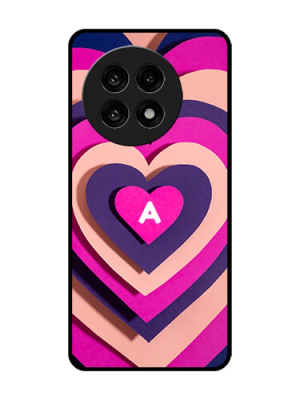 Custom OnePlus 13R 5G Custom Metal Phone Case - Cute Heart Pattern Design