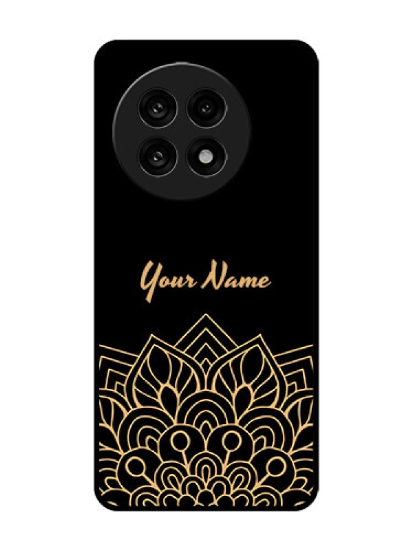 Custom OnePlus 13R 5G Custom Metal Phone Case - Golden Mandala Design