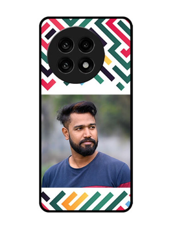 Custom OnePlus 13R 5G Custom Metal Phone Case - Colorful Maze Pattern Design