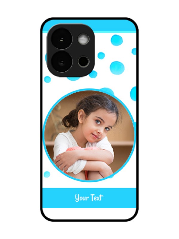 Custom OnePlus 13s 5G Custom Metal Phone Case - Blue Bubbles Pattern Design