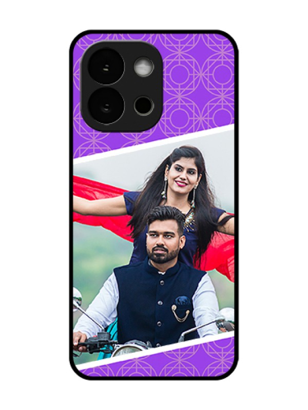 Custom OnePlus 13s 5G Custom Metal Phone Case - Violet Color Pattern Design