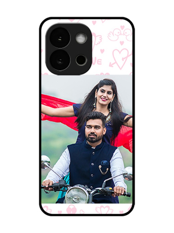 Custom OnePlus 13s 5G Custom Metal Phone Case - Pink Flying Heart Design