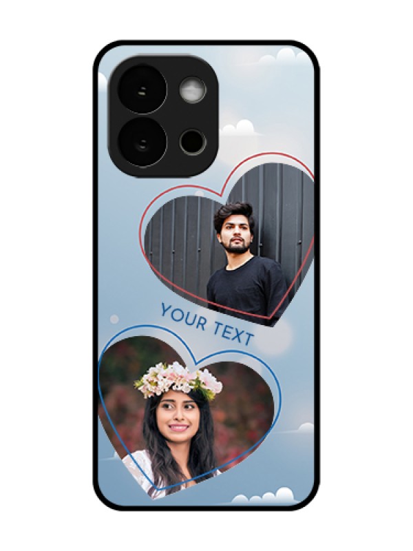 Custom OnePlus 13s 5G Custom Metal Phone Case - Blue Color Couple Design