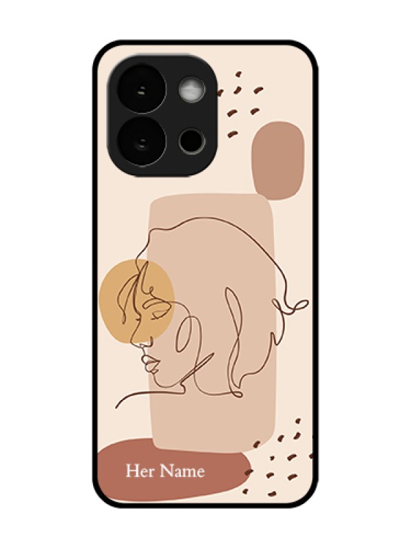 Custom OnePlus 13s 5G Custom Metal Phone Case - Calm Woman Line Art Design