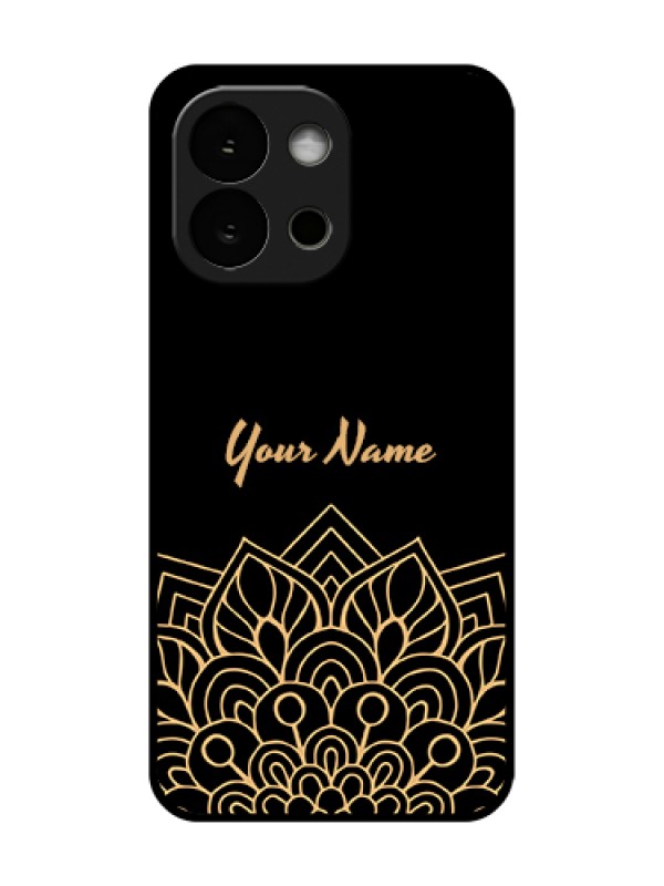 Custom OnePlus 13s 5G Custom Metal Phone Case - Golden Mandala Design