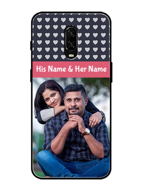 Custom OnePlus 6T Custom Metal Phone Case - Love Symbols Design