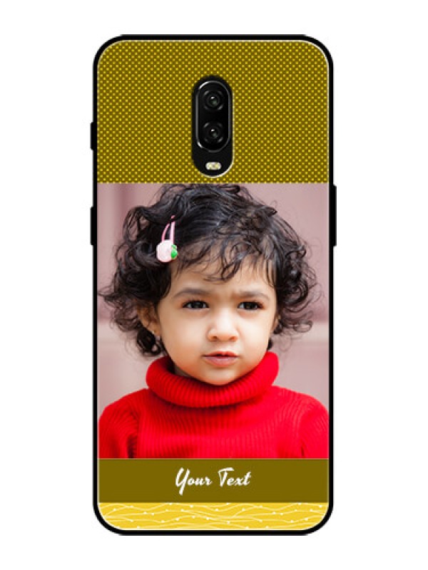 Custom OnePlus 6T Custom Metal Phone Case - Simple Green Color Design