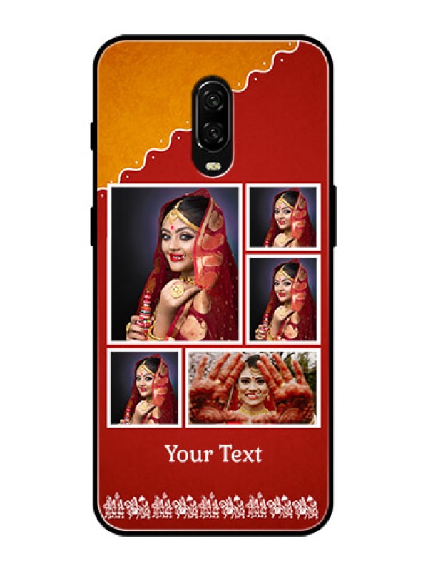 Custom OnePlus 6T Custom Metal Phone Case - Wedding Pic Upload Design