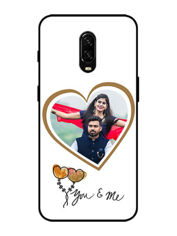 Custom OnePlus 6T Custom Metal Phone Case - You and Me Design