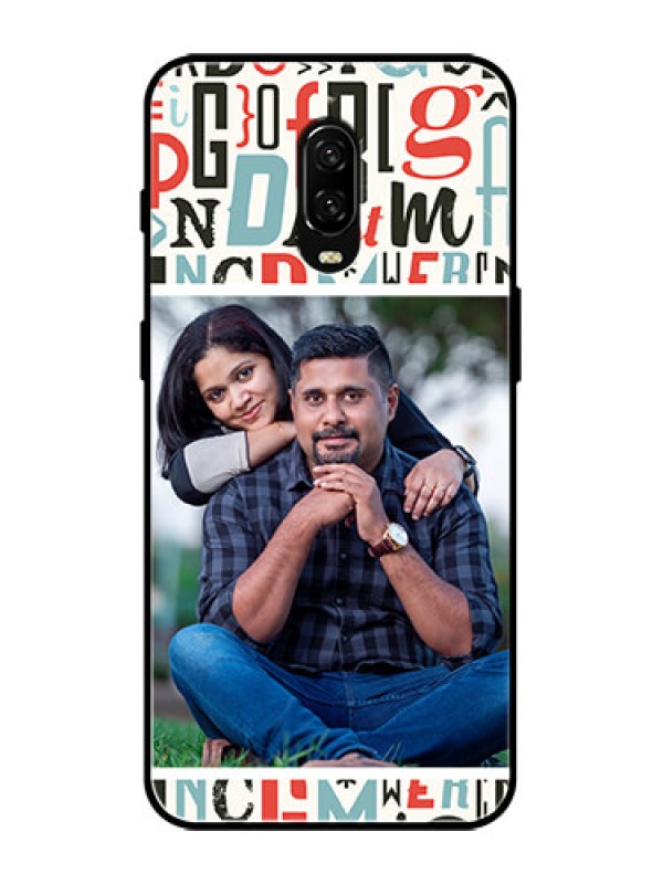 Custom OnePlus 6T Custom Metal Phone Case - Alphabet Design