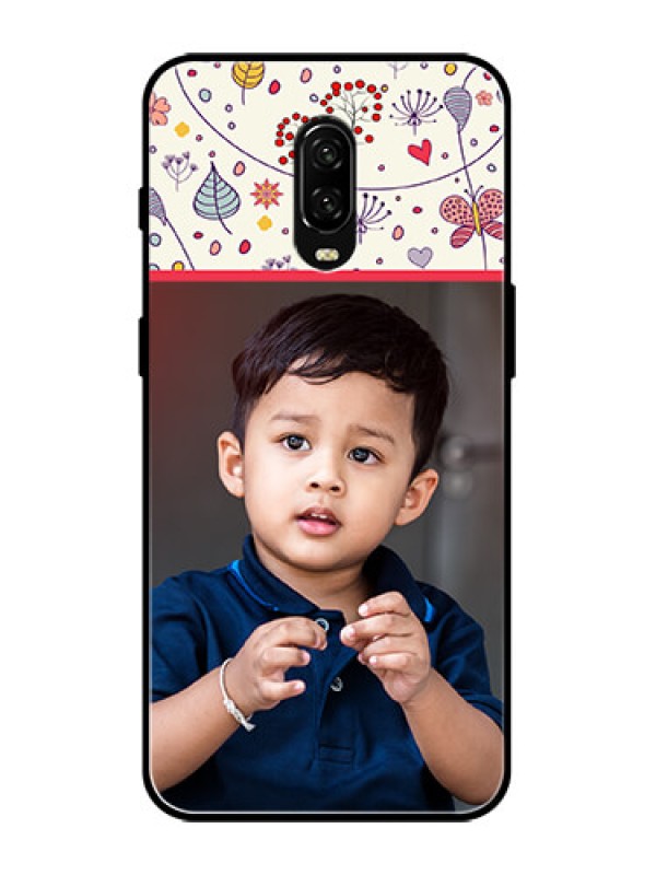 Custom OnePlus 6T Custom Metal Phone Case - Premium Floral Design