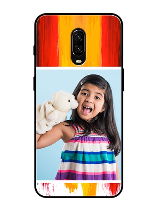 Custom OnePlus 6T Custom Metal Phone Case - Multi Color Design
