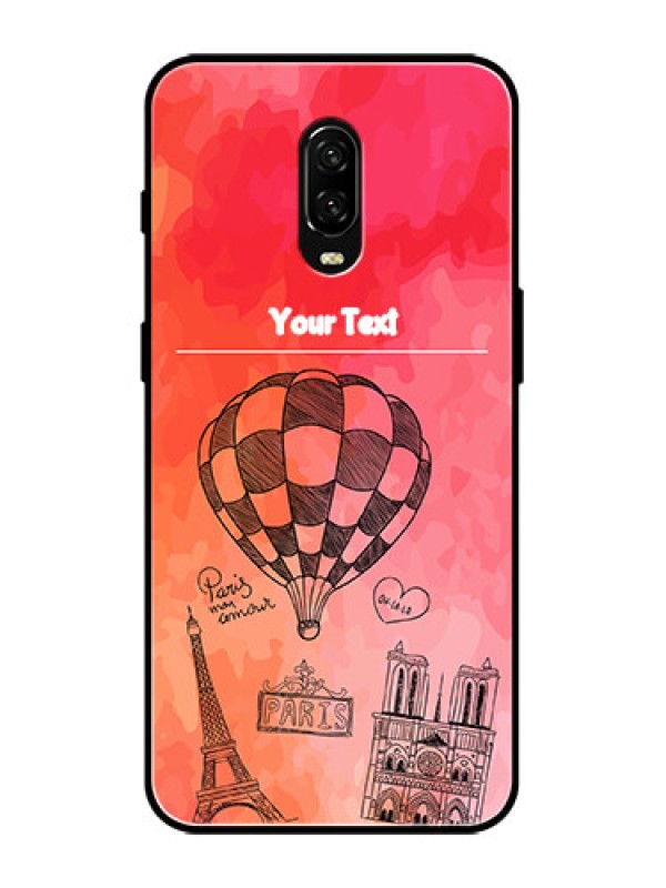 Custom OnePlus 6T Custom Metal Phone Case - Paris Theme Design