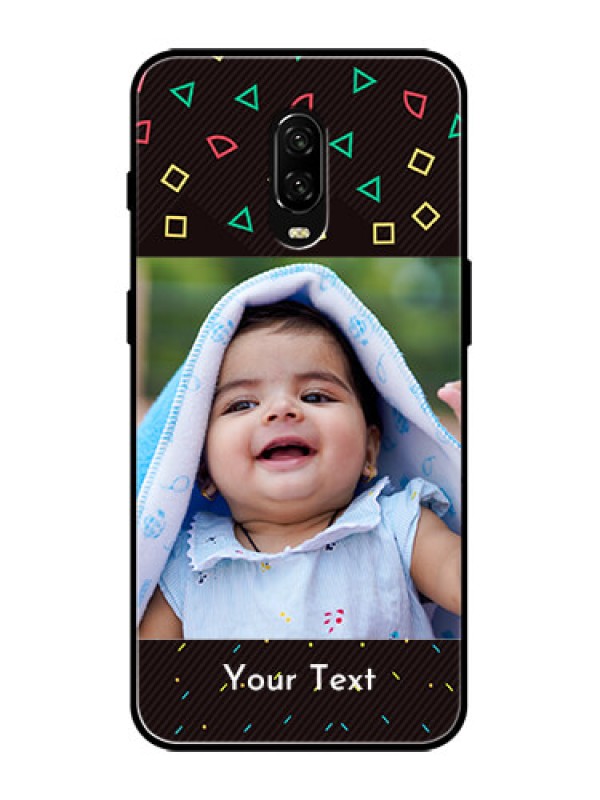 Custom OnePlus 6T Custom Metal Phone Case - With Confetti Birthday Design