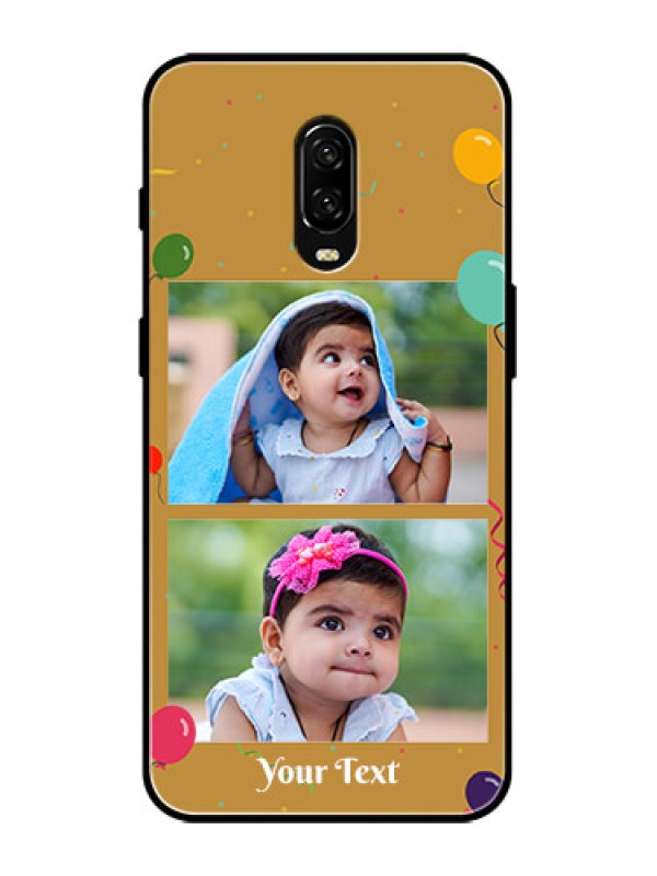 Custom OnePlus 6T Custom Metal Phone Case - Image Holder With Birthday Celebrations Design