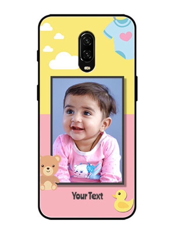 Custom OnePlus 6T Custom Metal Phone Case - Kids 2 Color Design
