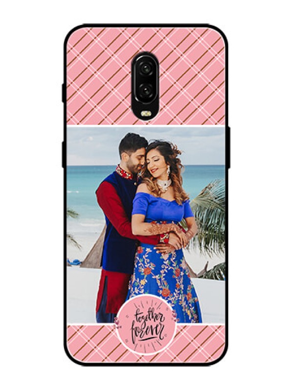 Custom OnePlus 6T Custom Metal Phone Case - Together Forever Design