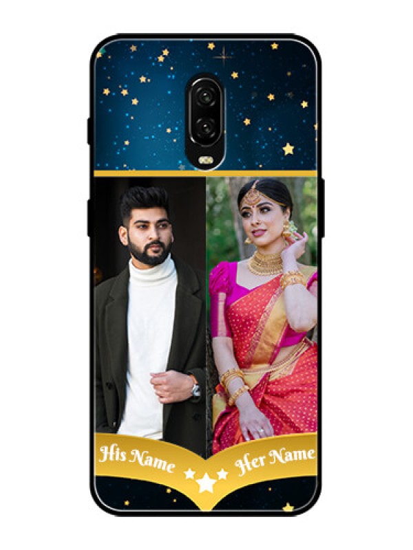 Custom OnePlus 6T Custom Metal Phone Case - Galaxy Stars Backdrop Design