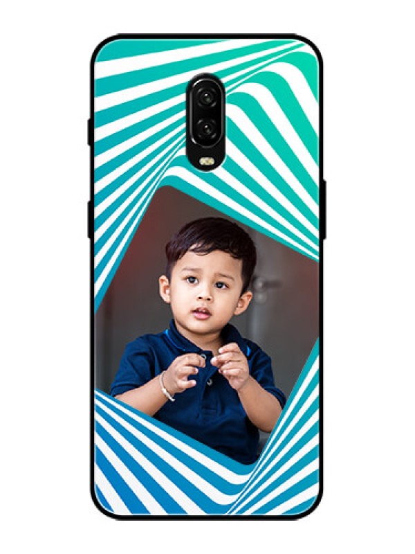 Custom OnePlus 6T Custom Metal Phone Case - Abstract Spiral Design