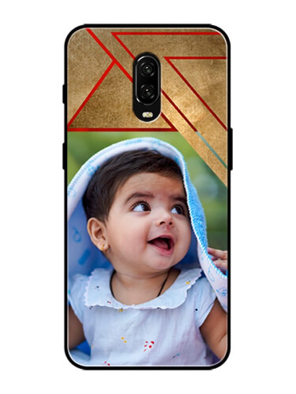 Custom OnePlus 6T Custom Metal Phone Case - Gradient Abstract Texture Design