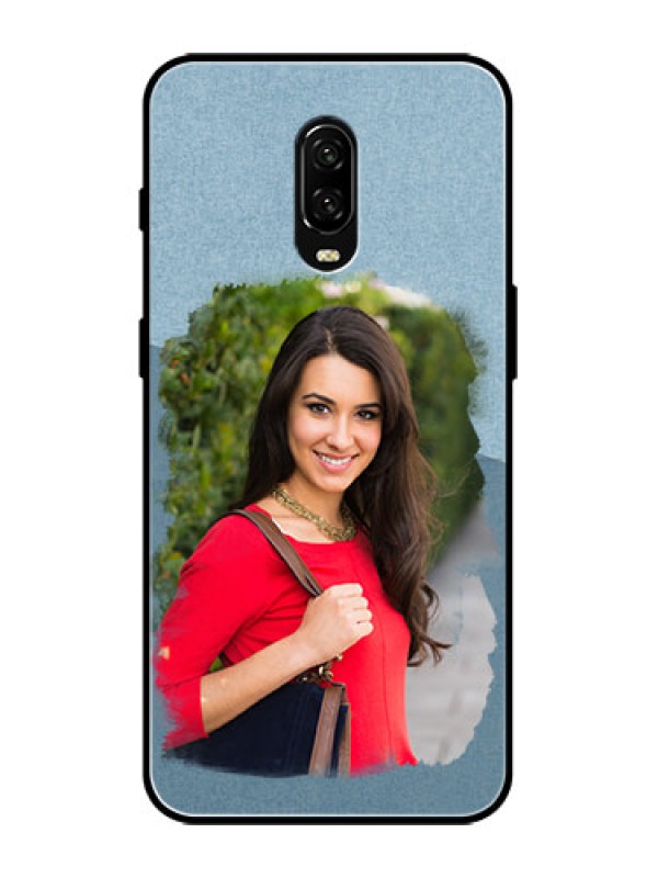 Custom OnePlus 6T Custom Metal Phone Case - Grunge Line Art Design