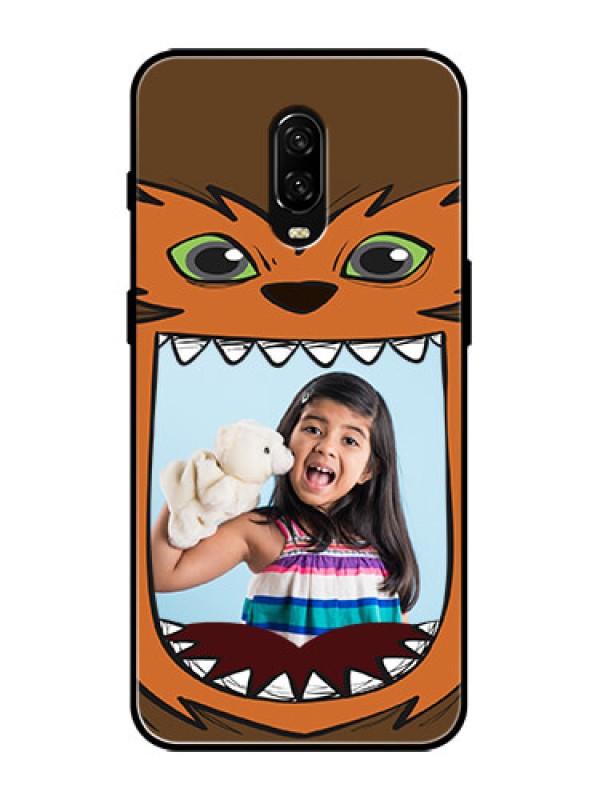 Custom OnePlus 6T Custom Metal Phone Case - Owl Monster Back Case Design