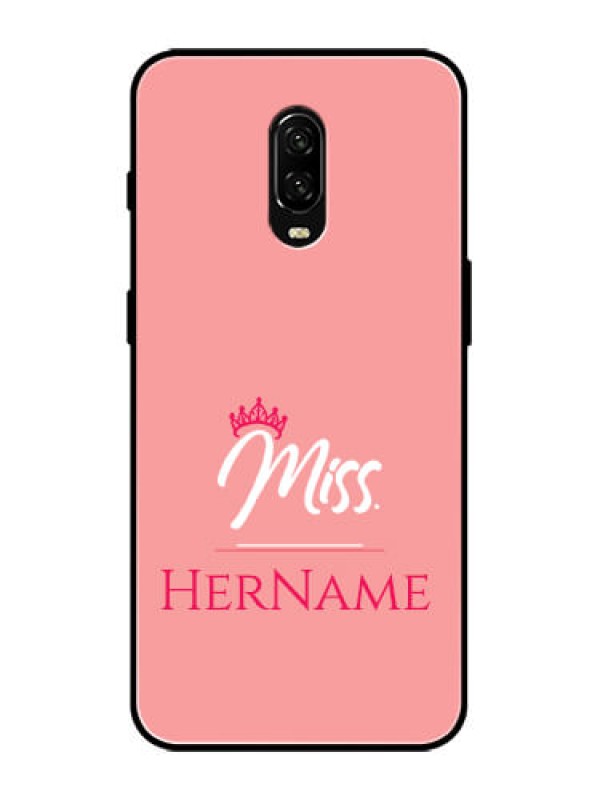 Custom OnePlus 6T Custom Metal Phone Case - Mrs With Name Design