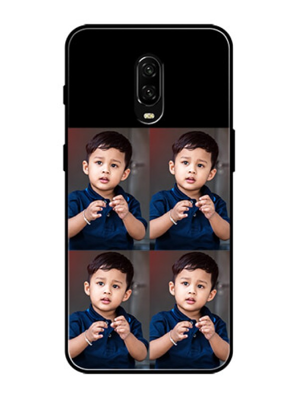 Custom OnePlus 6T Custom Metal Phone Case - 4 Image Holder Design