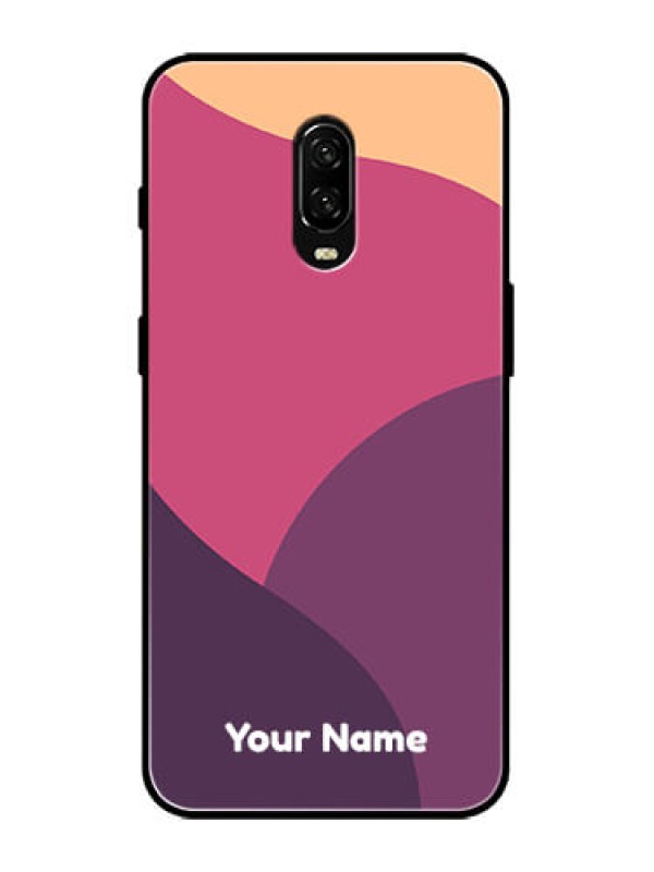 Custom OnePlus 6T Custom Metal Phone Case - Mixed Multi - Colour Abstract Art Design