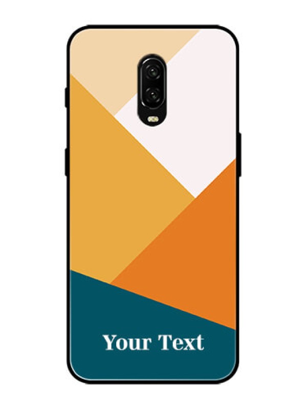 Custom OnePlus 6T Custom Metal Phone Case - Stacked Multi - Colour Design