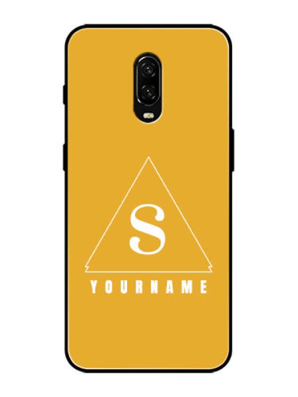 Custom OnePlus 6T Custom Metal Phone Case - Simple Triangle Design