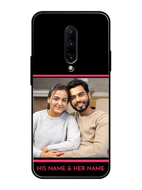 Custom OnePlus 7 Pro Custom Metal Phone CaseWith Add Text Design