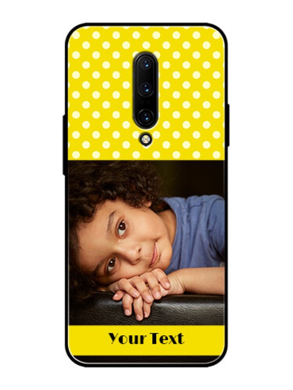 Custom OnePlus 7 Pro Custom Metal Phone CaseBright Yellow Case Design