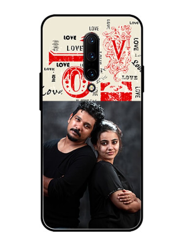 Custom OnePlus 7 Pro Custom Metal Phone CaseTrendy Love Design Case