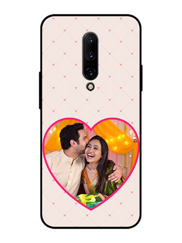 Custom OnePlus 7 Pro Custom Metal Phone CaseHeart Shape Design