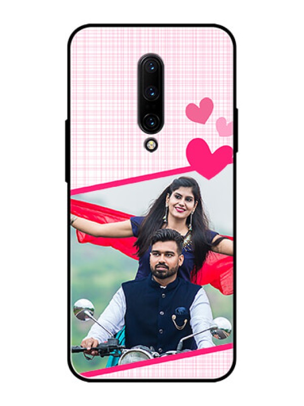 Custom OnePlus 7 Pro Custom Metal Phone CaseLove Shape Heart Design