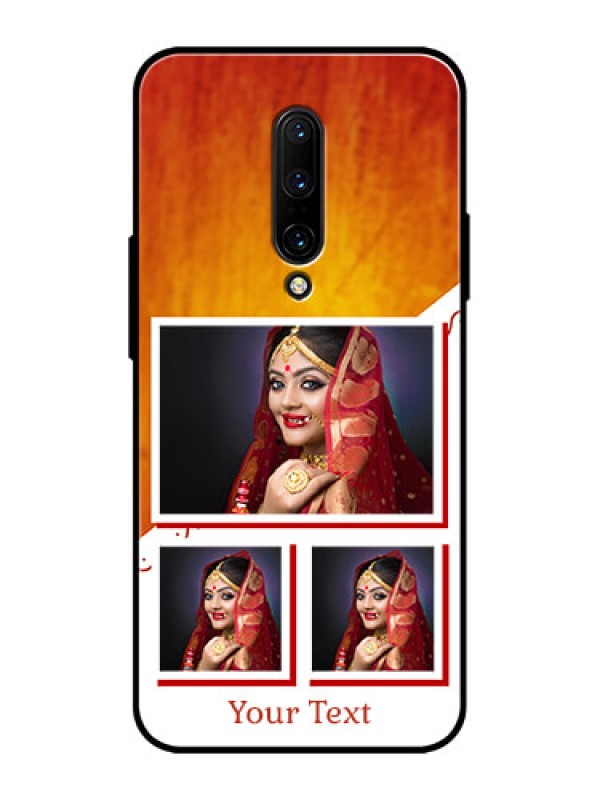 Custom OnePlus 7 Pro Custom Metal Phone CaseWedding Memories Design