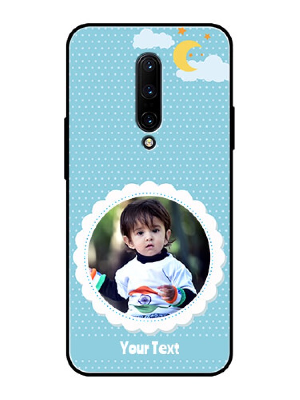 Custom OnePlus 7 Pro Custom Metal Phone CaseViolet Pattern Design
