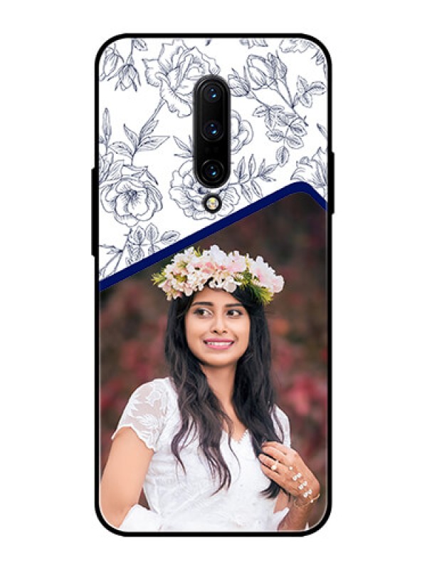 Custom OnePlus 7 Pro Custom Metal Phone CaseClassy Floral Design