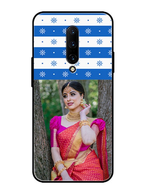 Custom OnePlus 7 Pro Custom Metal Phone CaseSnow Pattern Design