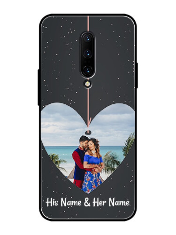 Custom OnePlus 7 Pro Custom Metal Phone CaseHanging Heart Design