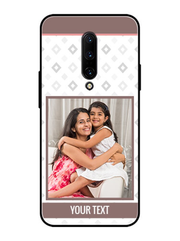 Custom OnePlus 7 Pro Custom Metal Phone CaseSimple Diamond Design