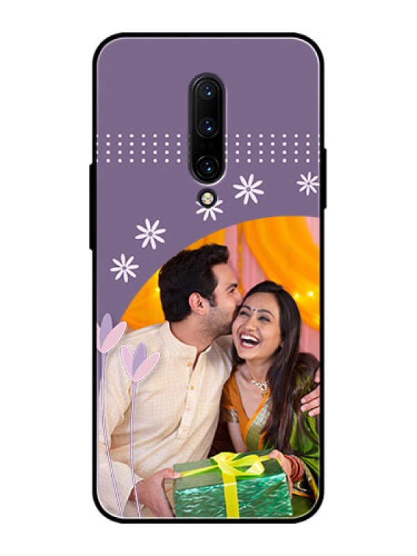 Custom OnePlus 7 Pro Custom Metal Phone CaseLavender Flowers Design