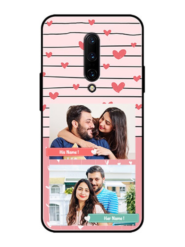 Custom OnePlus 7 Pro Custom Metal Phone CasePhoto With Heart Design