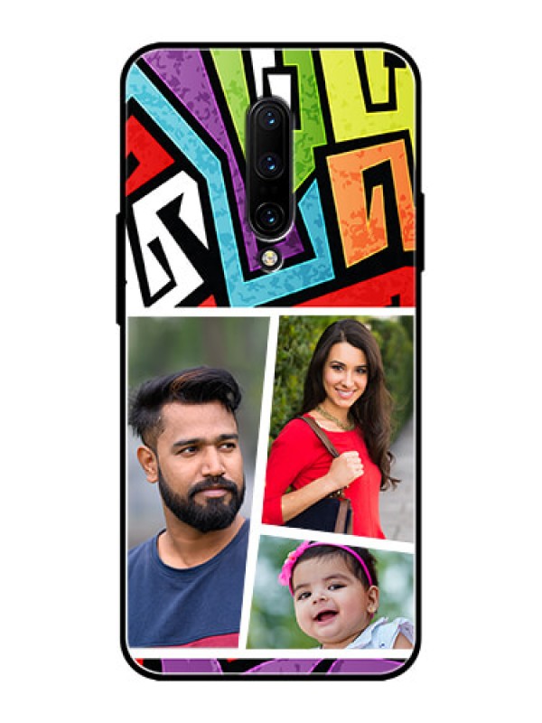Custom OnePlus 7 Pro Custom Metal Phone CaseGraffiti Pattern Design