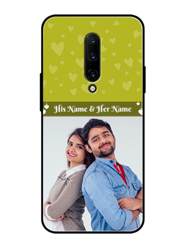 Custom OnePlus 7 Pro Custom Metal Phone CaseYou and Me Heart Design