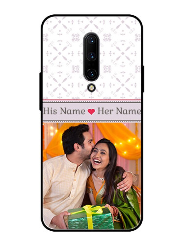 Custom OnePlus 7 Pro Custom Metal Phone CaseWith Photo And Ethnic Design
